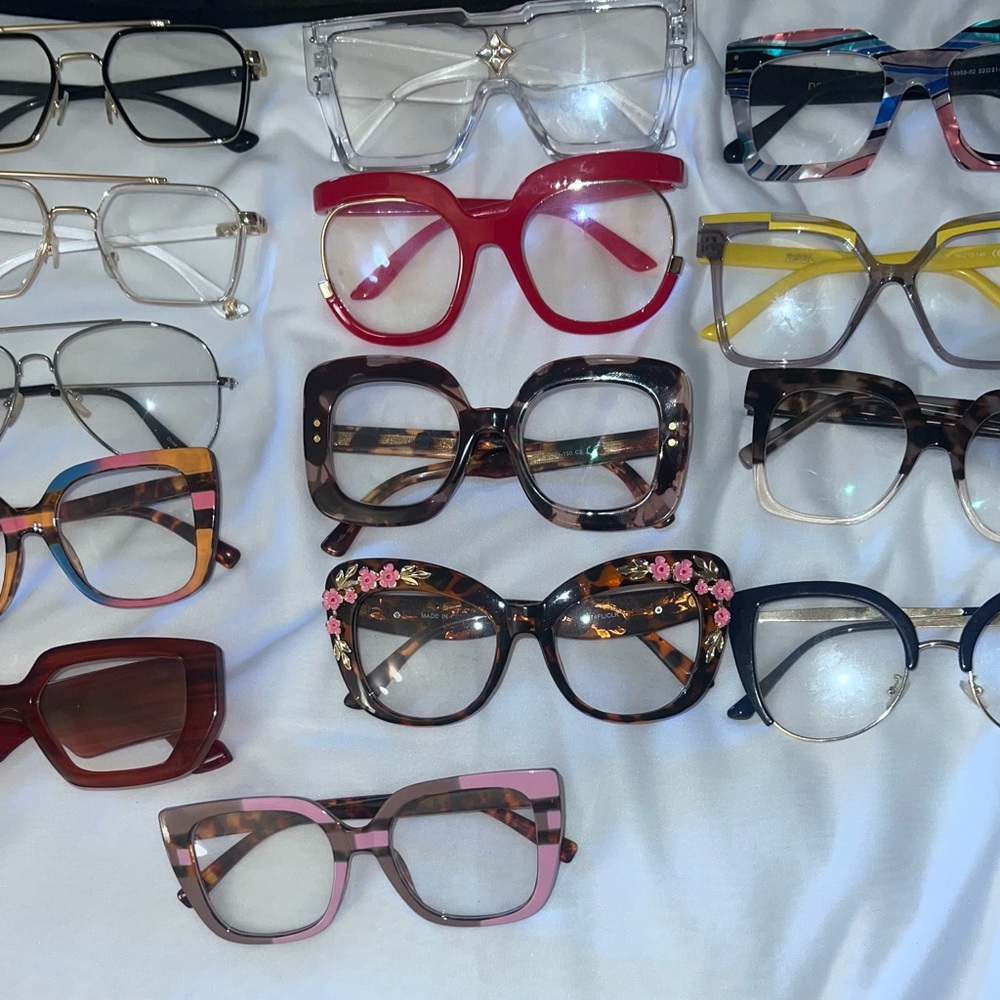 Stylish Red and Brown Women's Glasses